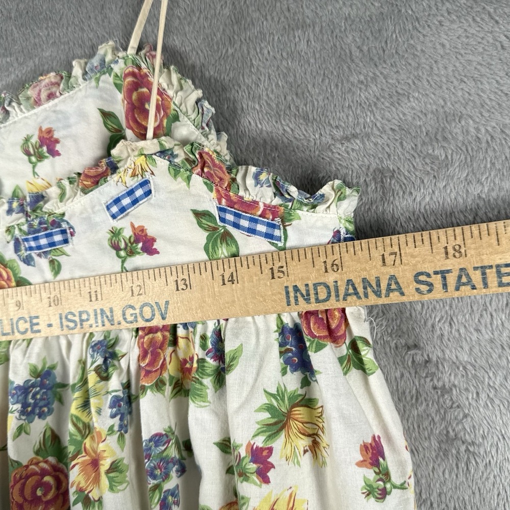Vintage 90s Victoria’s Secret Floral Cottagecore Prairie Peasant Sundress Size M - Picture 12 of 13